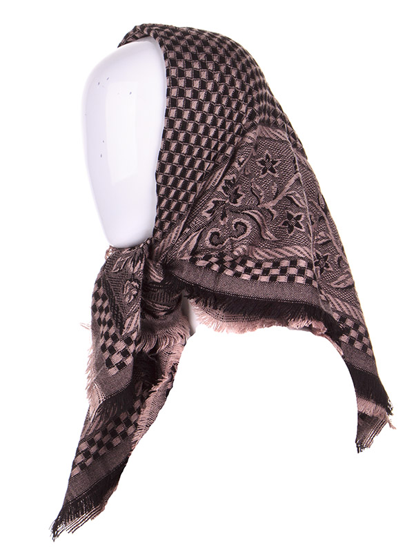 Платок Shawls (78*78) P302 brown (деми)