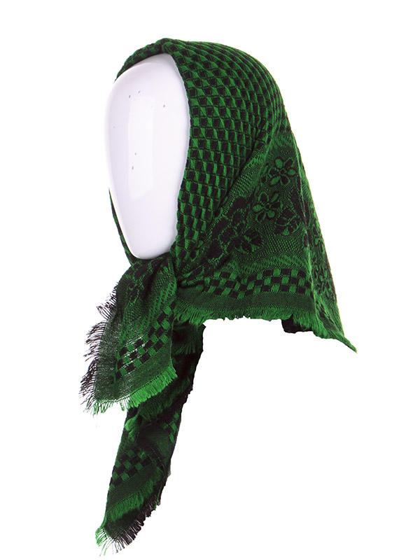 Платок Shawls (78*78) P305 green (деми)