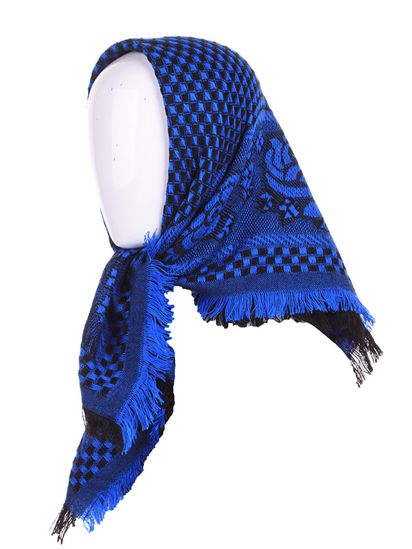 Платок Shawls (78*78) P309 blue (деми)