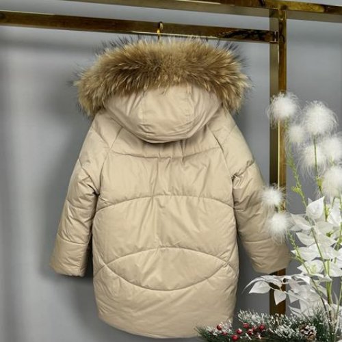 Куртка Delfinka (110-134) 9509 l.beige (зима) Delfinka 9509 l.beige