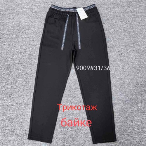 Штаны спорт BSZZ (31-36) 9009 black (зима) BSZZ 9009 black