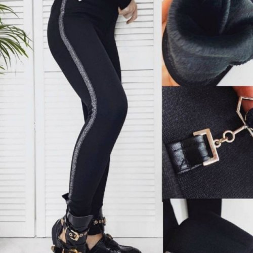 Лосины Sport style (S-XL) 1318 black (зима) Sport style 1318 black