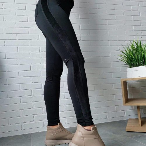 Лосины Sport style (S-XL) 228 black (зима) Sport style 228 black
