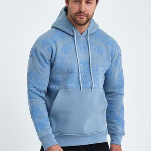 Худи 2BRO (S-2XL) BR439 l.blue (зима) 2BRO BR439 l.blue