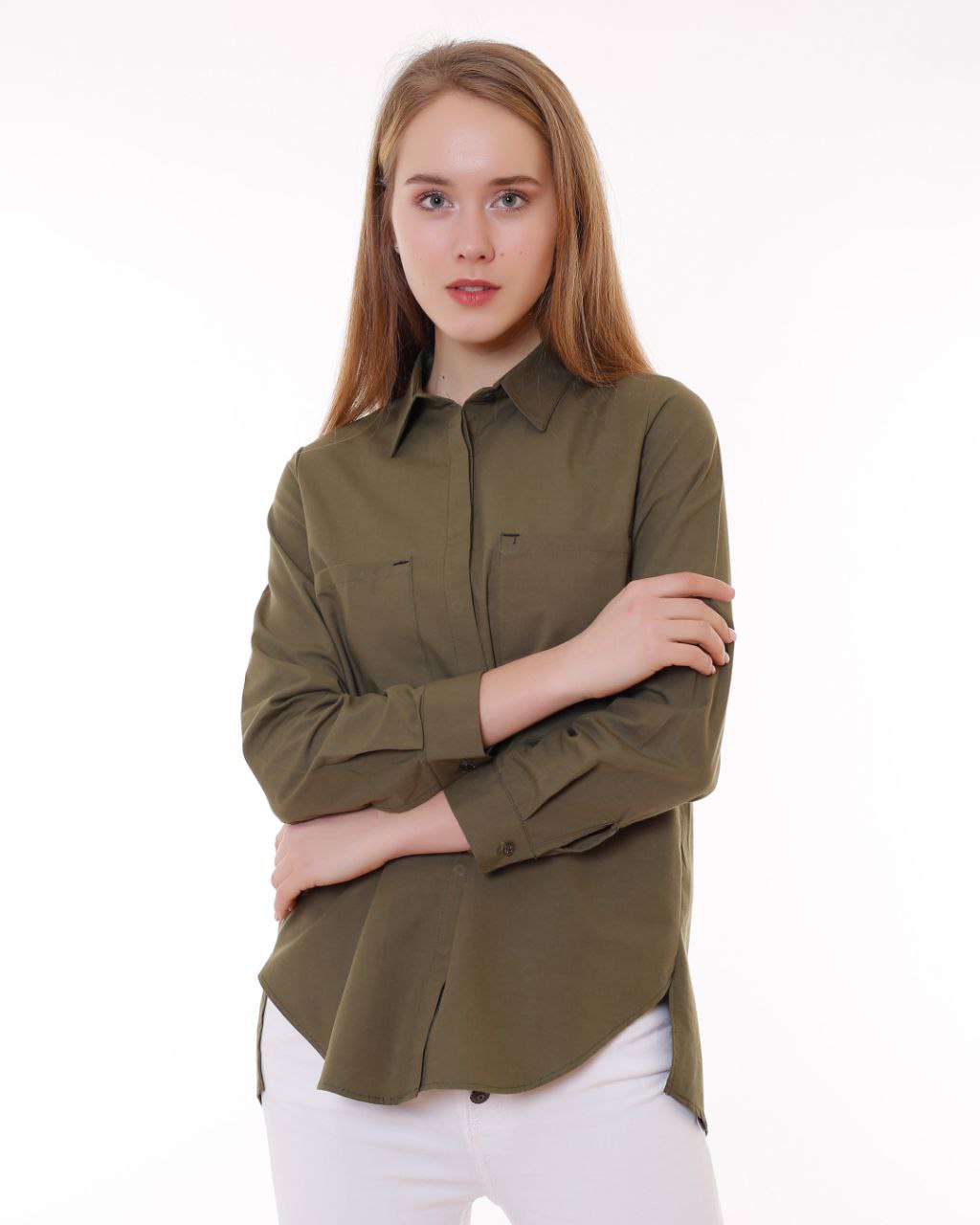 Рубашка Shipi (S-XL) 3030 khaki (деми)