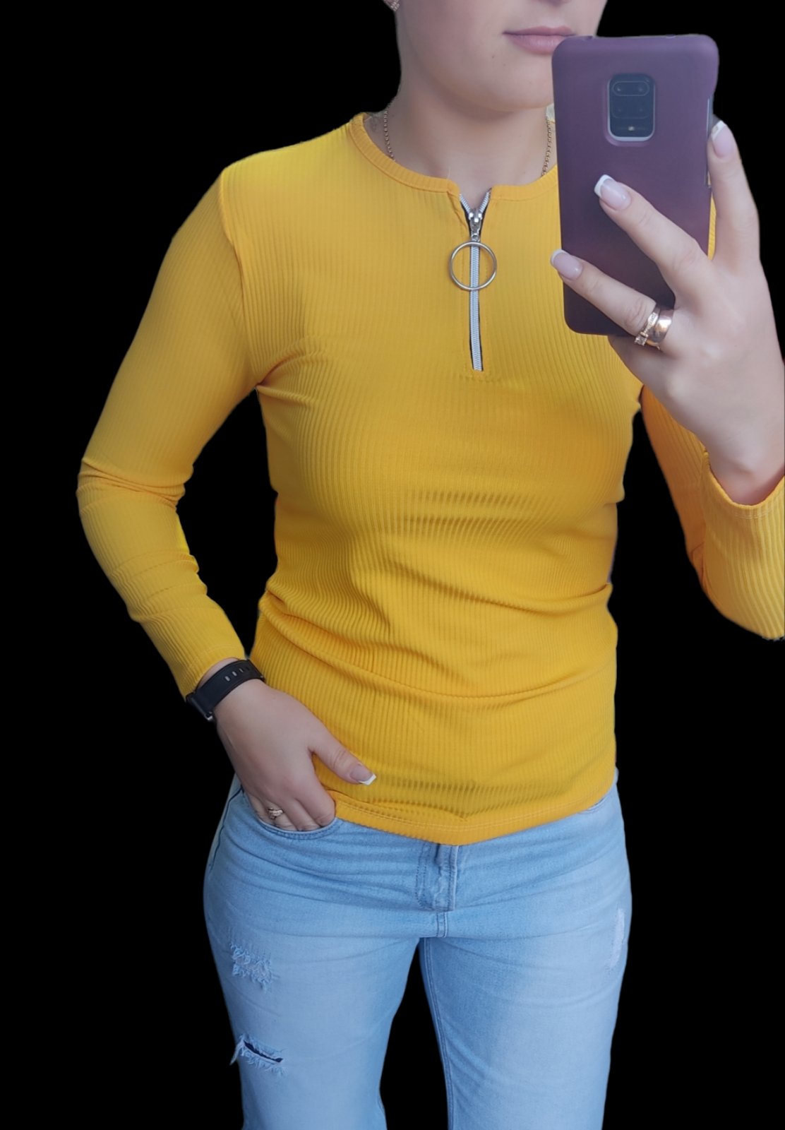 Свитер Shipi (M-XL) 971 yellow (деми)