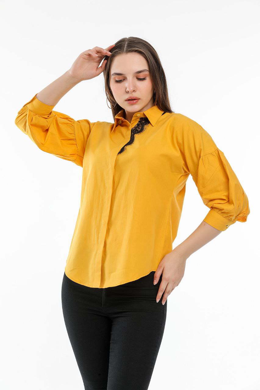 Рубашка Shipi (S-XL) 2808 yellow (деми)