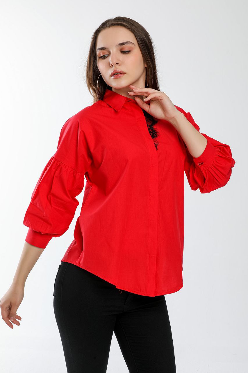 Рубашка Shipi (S-XL) 2808 red (деми)