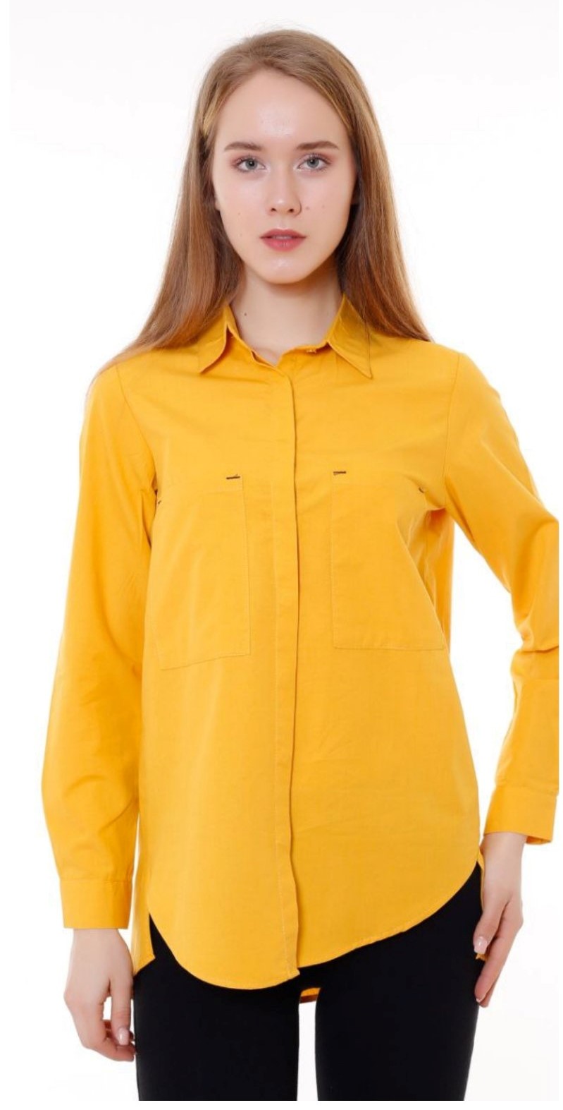 Рубашка Shipi (S-XL) 3030 yellow (деми)