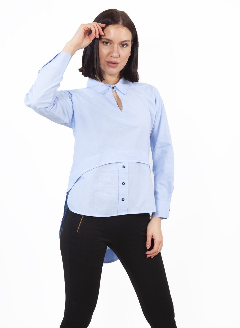 Рубашка Shipi (S-XL) 3054 l.blue (деми)