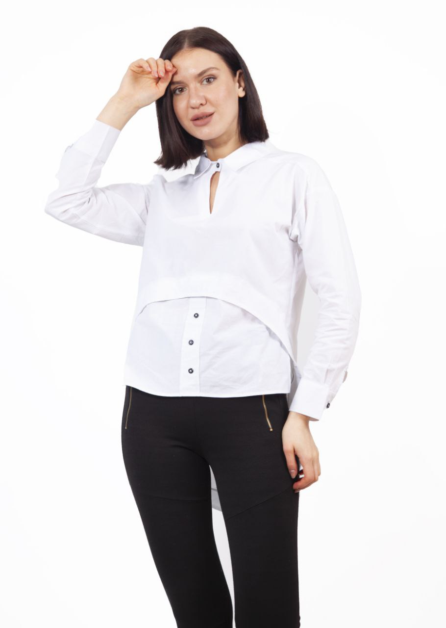 Рубашка Shipi (S-XL) 3054 white (деми)