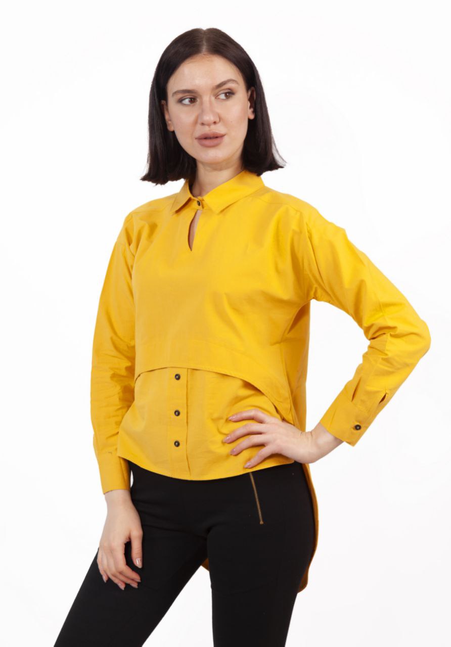 Рубашка Shipi (S-XL) 3054 yellow (деми)