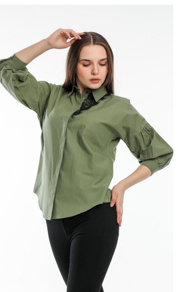 Рубашка Shipi (S-XL) 2208 green (деми)