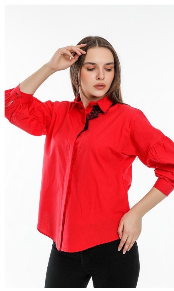 Рубашка Shipi (S-XL) 2208 red (деми)