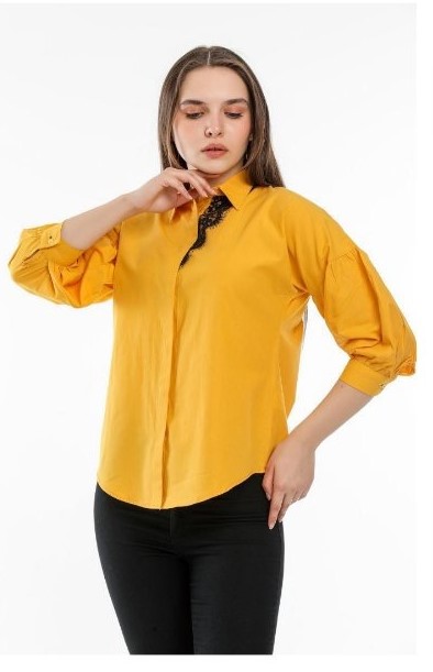 Рубашка Shipi (S-XL) 2208 yellow (деми)