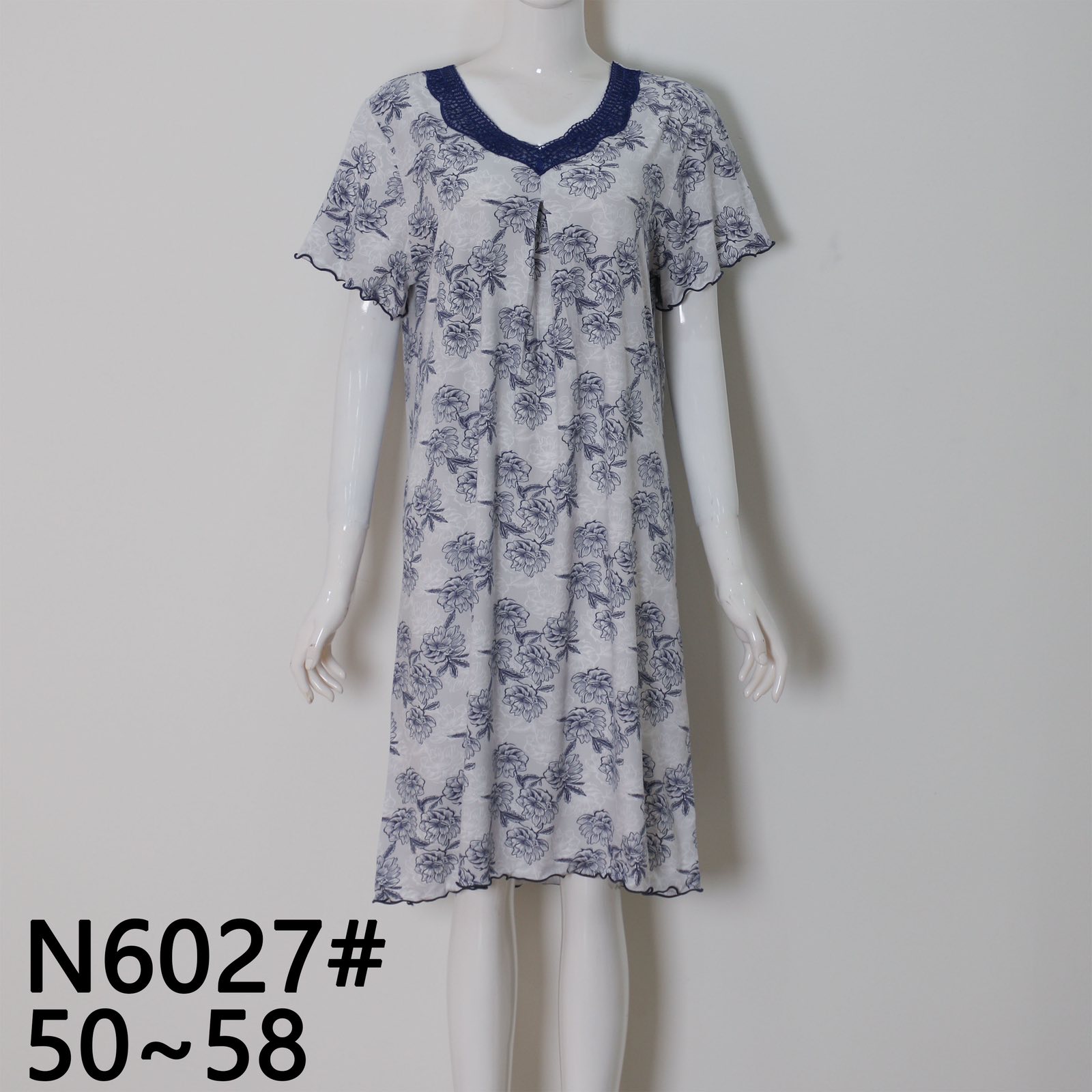 Ночнушка Brilliant (50-58) N6027 l.blue (лето)