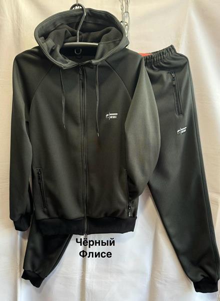 Костюм спорт Minh (46-54) MH104 black (зима)