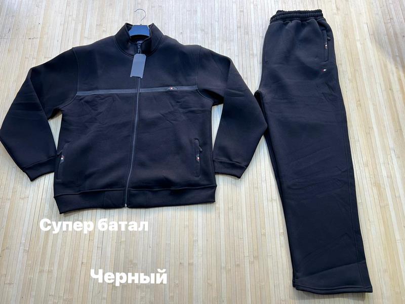 Костюм спорт Navas (7XL-10XL) NV118 black (зима)