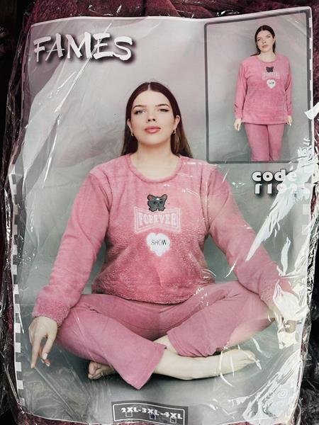 Пижама HomeWear (2XL-4XL) 1192 pink (зима)