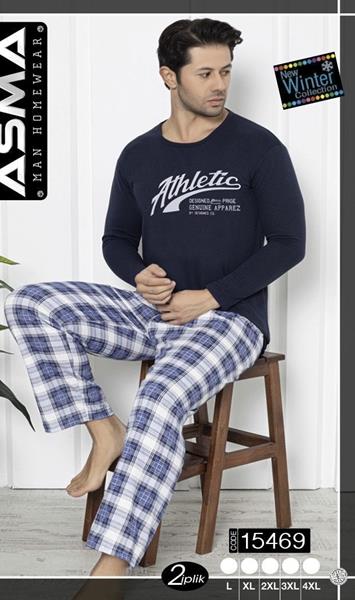 Пижама HomeWear (L-4XL) 15469 navy (зима)