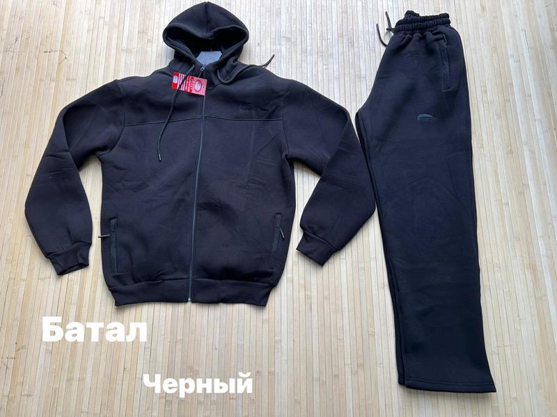 Костюм спорт Navas (3XL-5XL) NV158 black (зима)