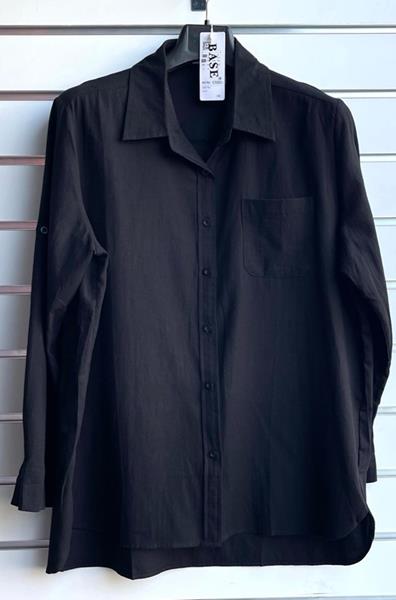 Рубашка BASE (4XL-7XL) C3102+ black (деми)