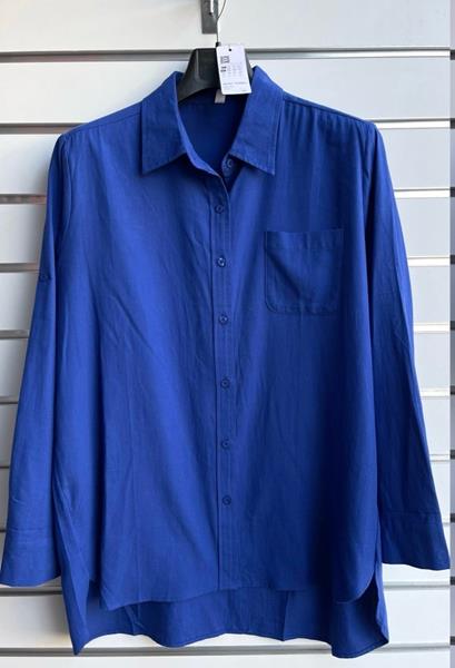 Рубашка BASE (4XL-7XL) C3102+ blue (деми)