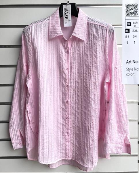 Рубашка BASE (XL-4XL) C370+ pink (деми)