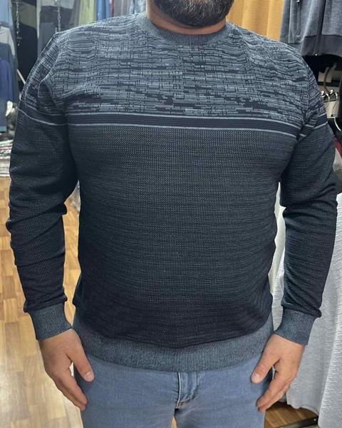 Свитер Vip Stendo (3XL-5XL) 243509 d.grey (деми)