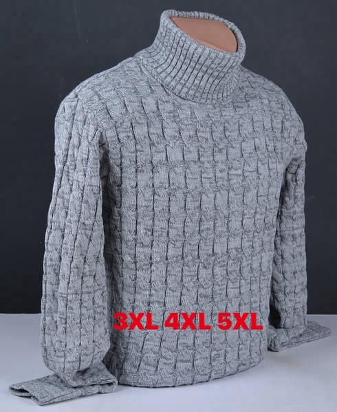 Свитер Vip Stendo (3XL-5XL) 98379-1 grey (зима)