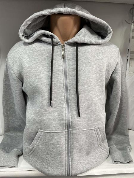 Кофта спорт Sabihina (M-3XL) SB384 l.grey (зима)