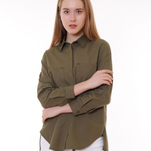 Рубашка Shipi (S-XL) 3030 khaki (деми) Shipi 3030 khaki