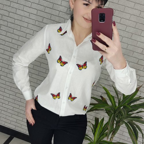 Рубашка Shipi (S-XL) 2026 white B (деми) Shipi 2026 white B