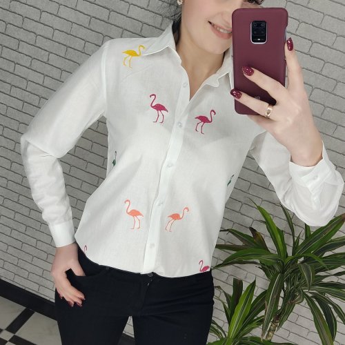 Рубашка Shipi (S-XL) 2026 white F (деми) Shipi 2026 white F
