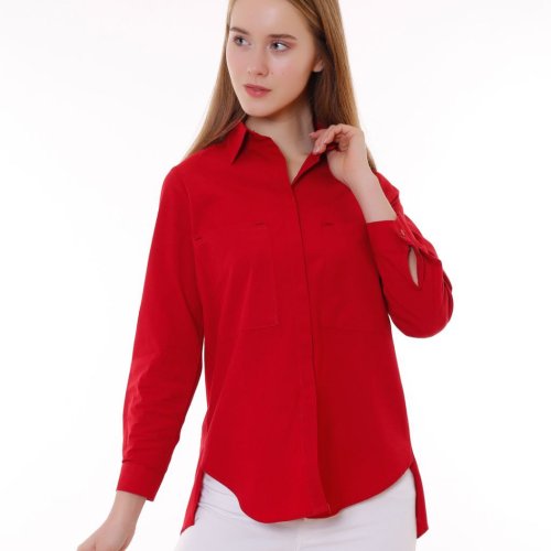 Рубашка Shipi (S-XL) 3030 red (деми) Shipi 3030 red