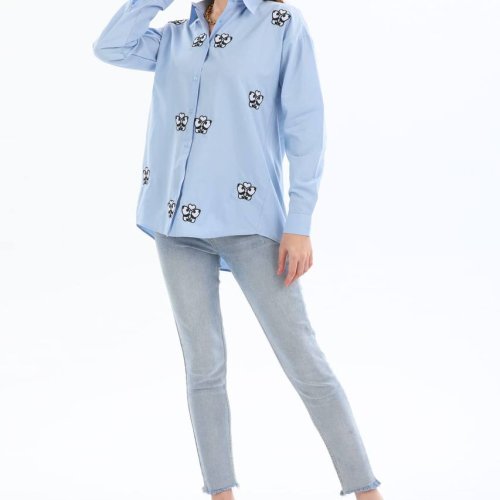 Рубашка Shipi (S-XL) 2013 l.blue (деми) Shipi 2013 l.blue