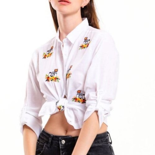 Рубашка Shipi (S-XL) 2063 white (деми) Shipi 2063 white