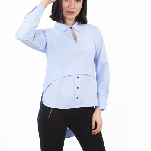 Рубашка Shipi (S-XL) 3054 l.blue (деми) Shipi 3054 l.blue