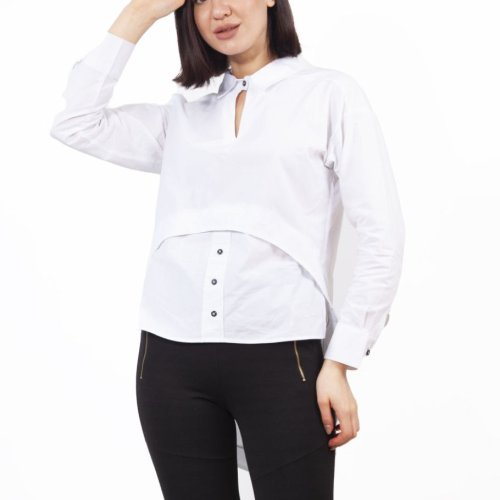 Рубашка Shipi (S-XL) 3054 white (деми) Shipi 3054 white