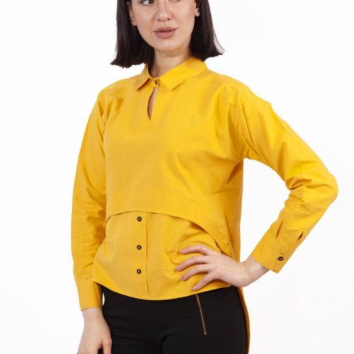 Рубашка Shipi (S-XL) 3054 yellow (деми) Shipi 3054 yellow