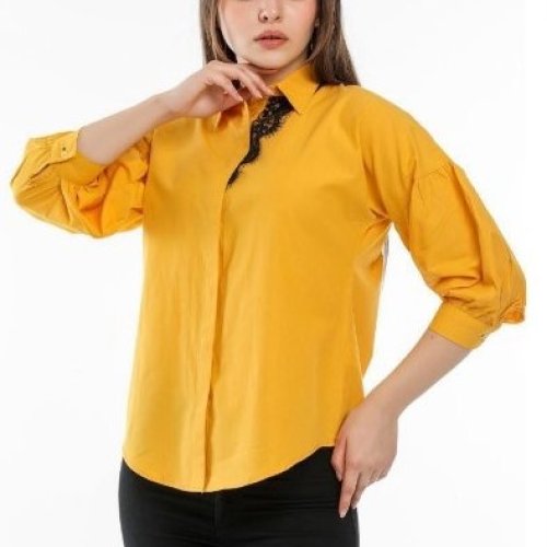 Рубашка Shipi (S-XL) 2208 yellow (деми) Shipi 2208 yellow