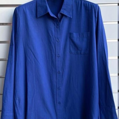 Рубашка BASE (4XL-7XL) C3102+ blue (деми) BASE C3102+ blue