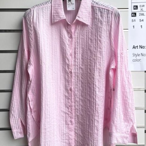 Рубашка BASE (XL-4XL) C370+ pink (деми) BASE C370+ pink