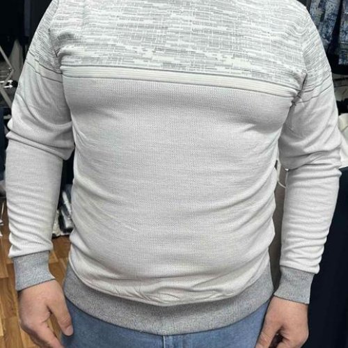 Свитер Vip Stendo (3XL-5XL) 243509 l.grey (деми) Vip Stendo 243509 l.grey