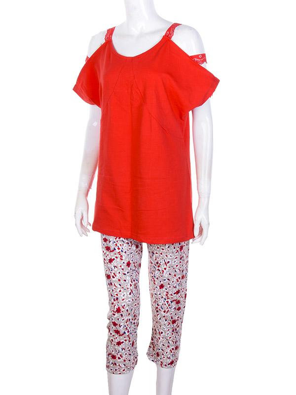 Пижама Obuv OK2 (2XL-4XL) 1602-018 (04062) red ЗНИЖКА (деми)