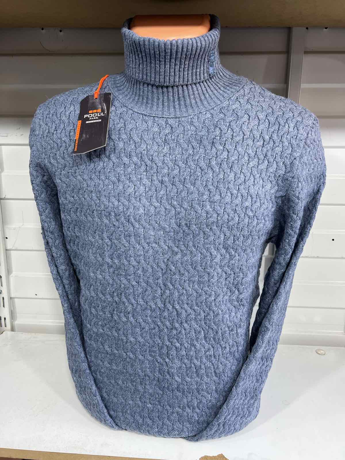 Свитер Vip Stendo (M-XL) 4356 blue (зима)