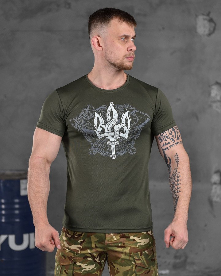 Футболка Madoka (M-3XL) 270 green (лето)