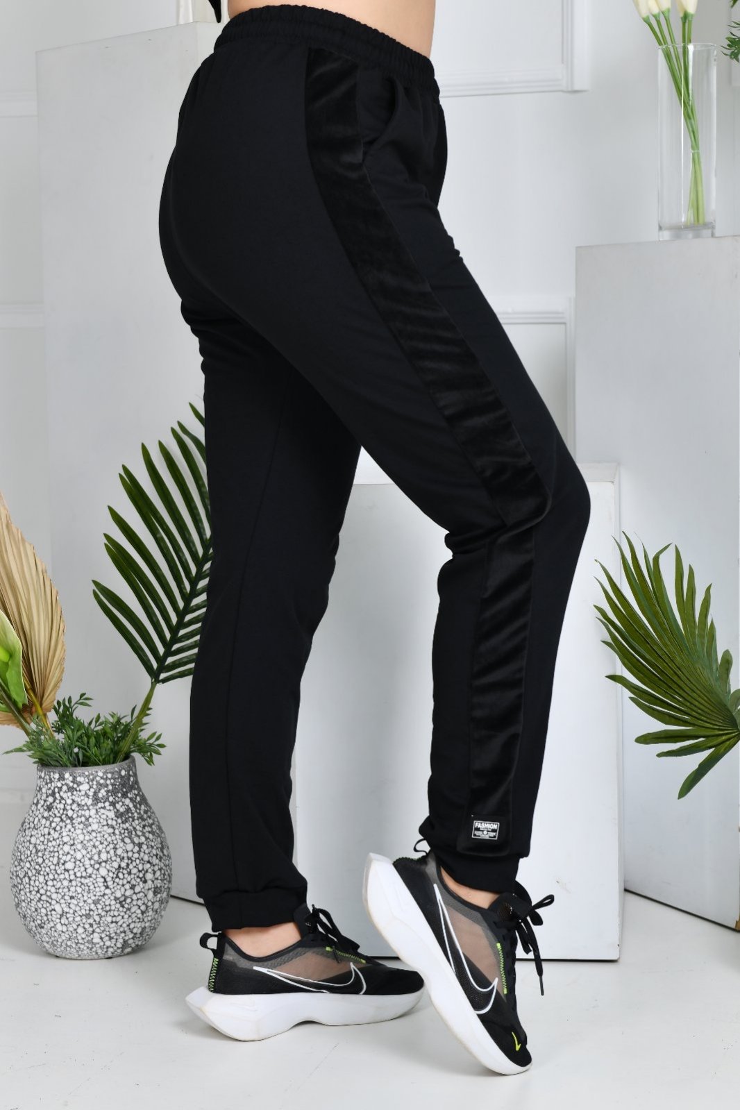 Штаны спорт Sport style (S-XL) 1036 black (деми)