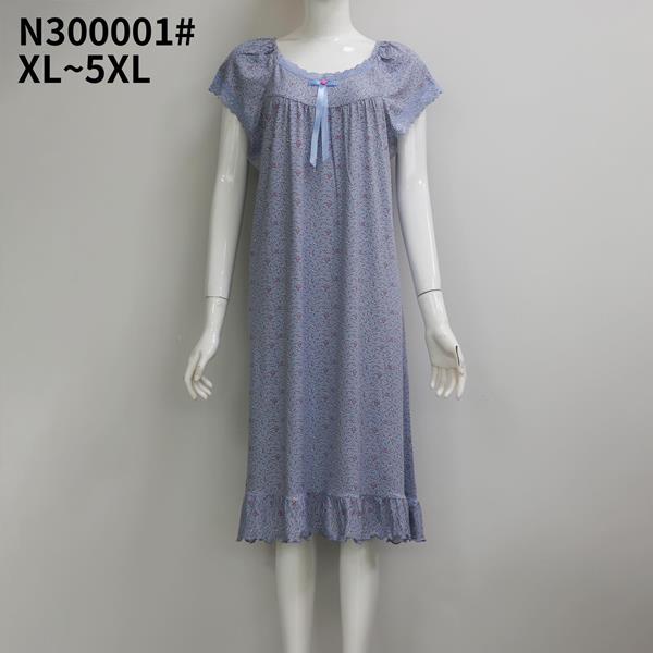 Ночнушка Fili Wear (XL-5XL) N300001 blue (лето)