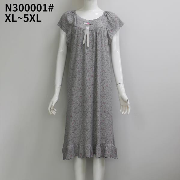 Ночнушка Fili Wear (XL-5XL) N300001 grey (лето)